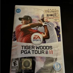 Tiger Woods PGA Tour 11 Wii Video Game - Black and White (Pre-Owned)